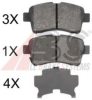 SUZUK 5581054G11 Brake Pad Set, disc brake